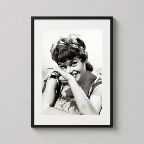Brigitte Bardot Smiling Portrait, Classic Hollywood Photography Print