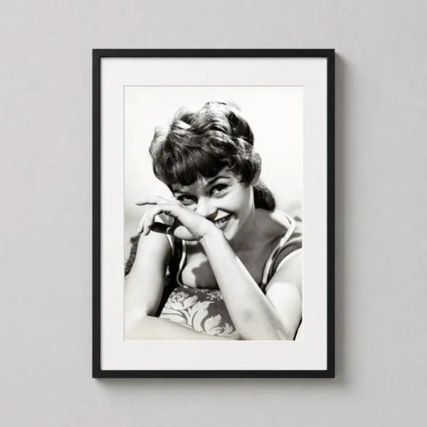 Brigitte Bardot Smiling Portrait, Classic Hollywood Photography Print