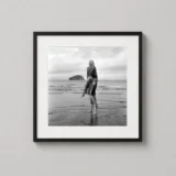 Brigitte Bardot Piggyback Beach, 1966 Black and White Photography Print