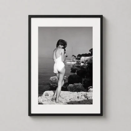 MerchFuse Brigitte Bardot Saint Tropez, And God Created Woman Philippe Halsman poster with poster art character