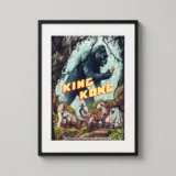 King Kong Jonathan Burton Mondo Style Jungle Illustration Movie Poster