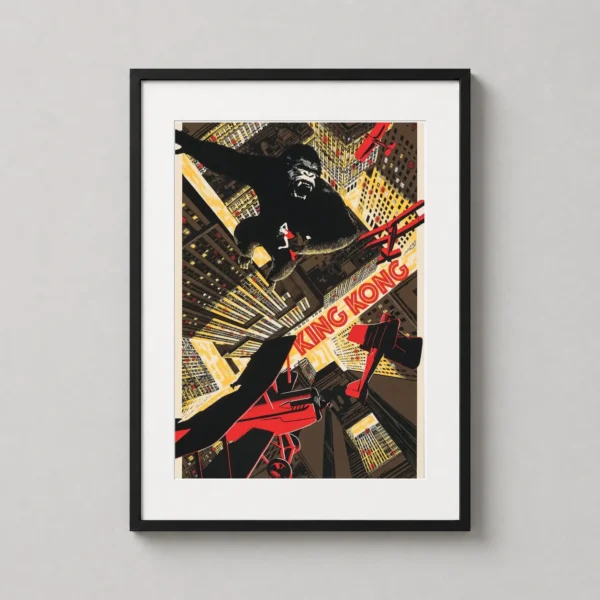 King Kong 1933 Climactic Scene by Chris Thornley Movie Poster