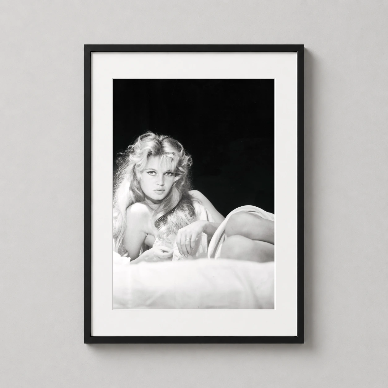 Brigitte Bardot Look Magazine Madrid — high-contrast black and white photography print of Brigitte Bardot