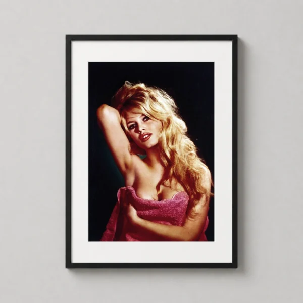Brigitte Bardot 1959 Towel Session Portrait Vintage Photography Print