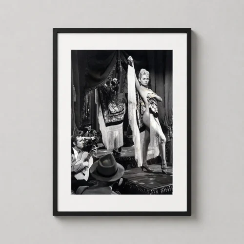 Brigitte Bardot Stage Costume and Flamenco Performance Photography Print