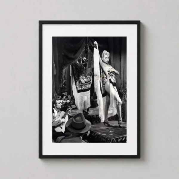 Brigitte Bardot Stage Costume and Flamenco Performance Photography Print