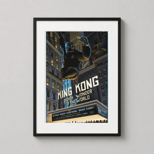 King Kong Eighth Wonder of the World Mondo Style Movie Poster