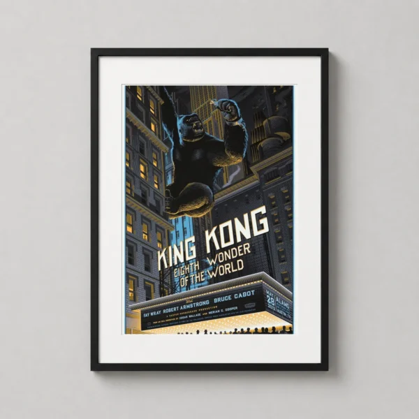 King Kong Eighth Wonder of the World Mondo Style Movie Poster