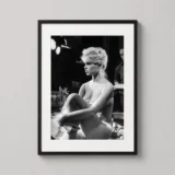 Brigitte Bardot Candid Bath Portrait Print, Sixties Photography Print