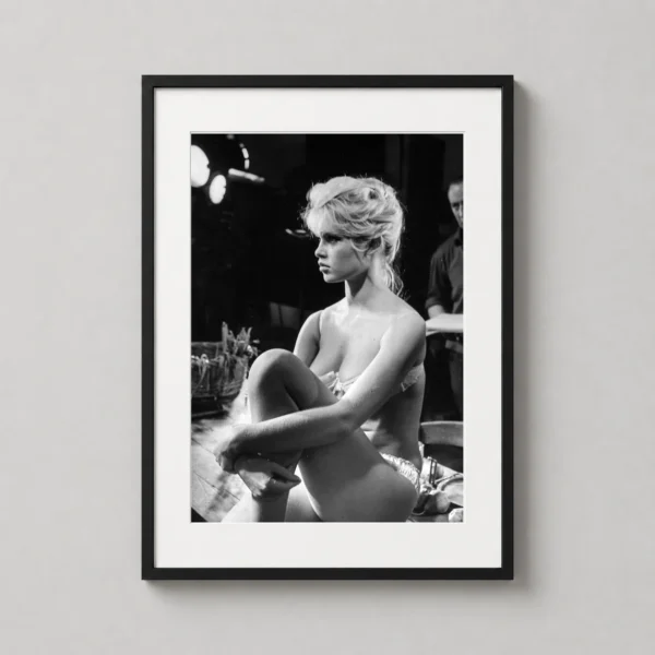 Brigitte Bardot Candid Bath Portrait Print, Sixties Photography Print