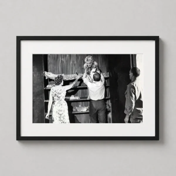 Brigitte Bardot Vintage Behind the Scenes Wardrobe Photography Print
