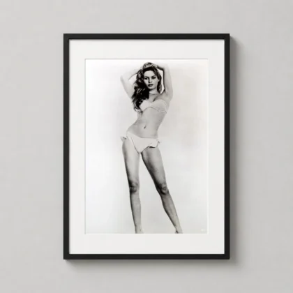 Brigitte Bardot bikini studio print with bikini studio in vintage photographic style | MerchFuse