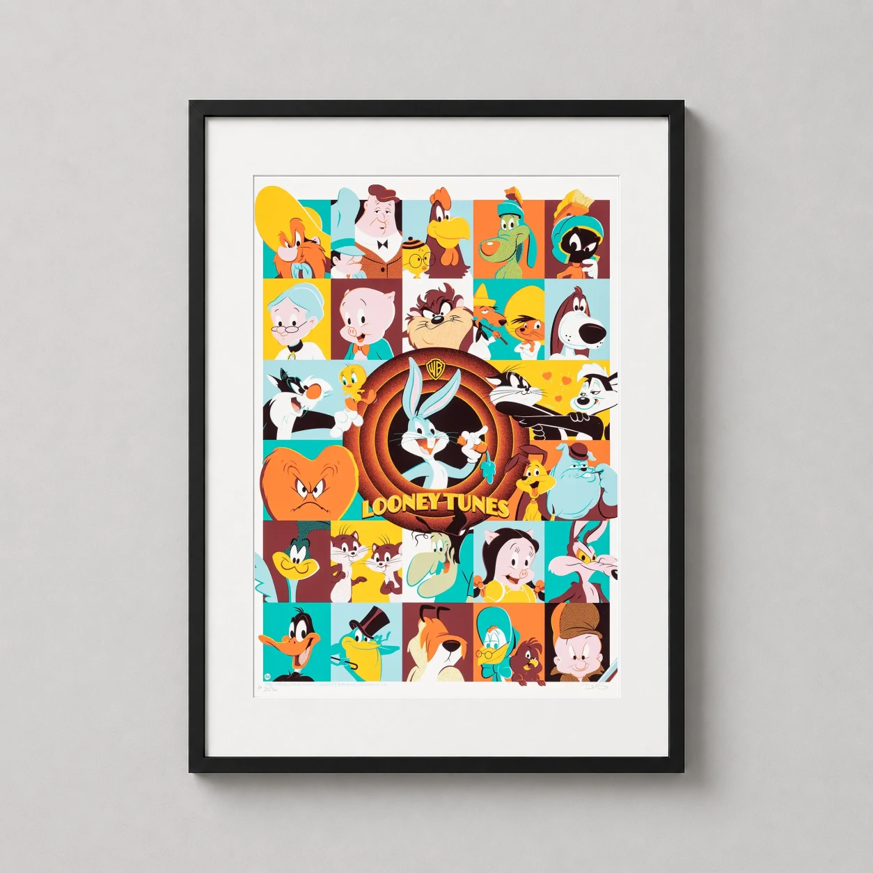 Looney Tunes Grid — vibrant grid of classic Looney Tunes characters including Bugs Bunny