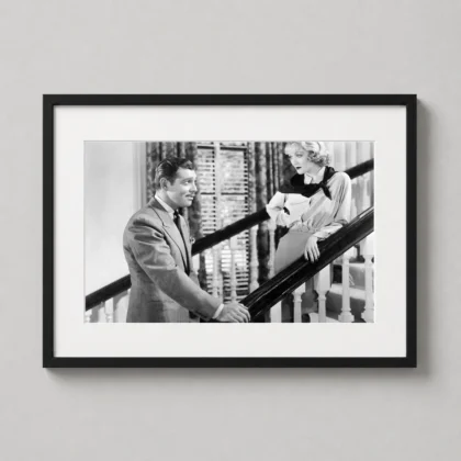After Office Hours Clark Gable Print featuring After Office Hours with Constance Bennett in classic cinema style | MerchFuse