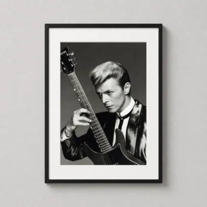 David Bowie 1988 print showing a 1988 David Bowie image from the provided live URL as David Bowie themed wall art