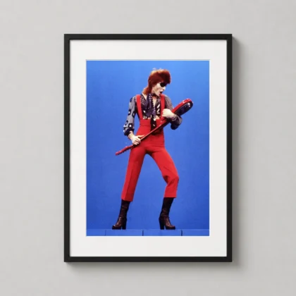 David Bowie Holland 1974 print showing a Bowie image identified with Holland in 1974 as David Bowie themed wall art