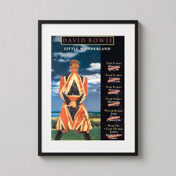 David Bowie Little Wonderland UK Tour 1997 Concert Poster Photography Print
