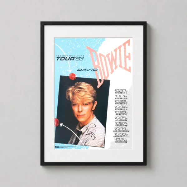 David Bowie Serious Moonlight Tour 1983 Japan Dates Photography Print