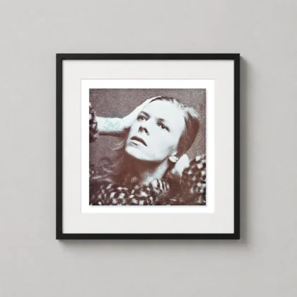 David Bowie Hype poster showing a signed Hype poster from the Ziggy Stardust tour, dated 1972 in the filename as David Bowie