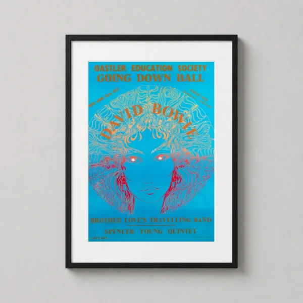David Bowie 1971 UK Oastler Education Society Concert Photography Print