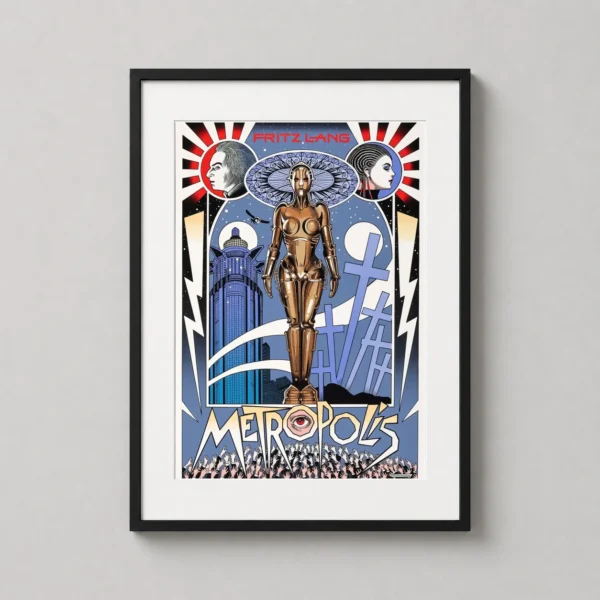 Fritz Lang's Metropolis Movie Poster by William Stout