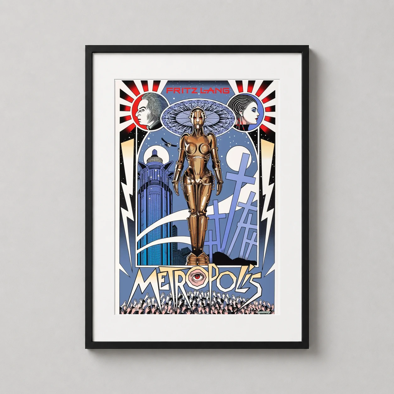 Metropolis — metropolis movie art print featuring the Maschinenmensch robot, Art
