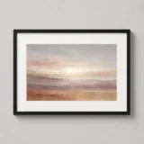 Desert Horizon Abstract Clay & Earth Tones Wall Art Print