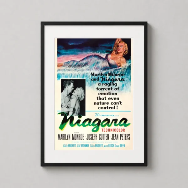 Niagara 1953 Marilyn Monroe Vintage Cinema Print Movie Poster