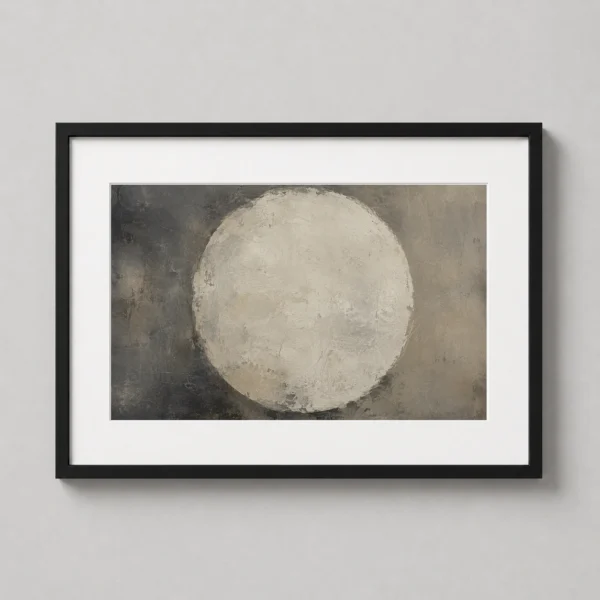 Stone Circle Ritual Abstract Textured Wall Art Print
