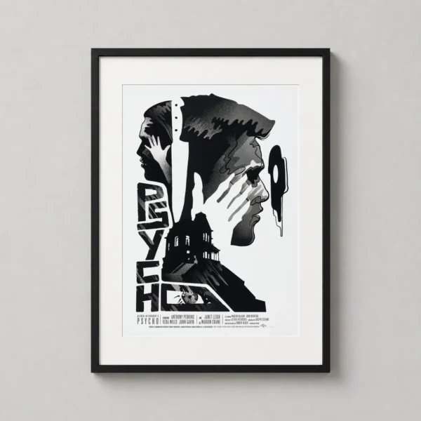 Alfred Hitchcock Psycho WBYK Mondo Movie Poster