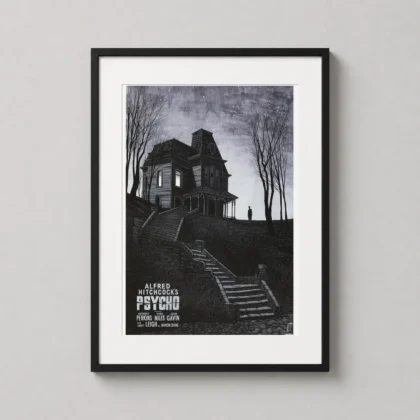 Alfred Hitchcocks Psycho Bates Motel - movie poster from MerchFuse
