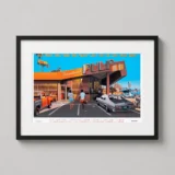 Pulp Fiction Jack Rabbit Slims Diner Scene Movie Poster