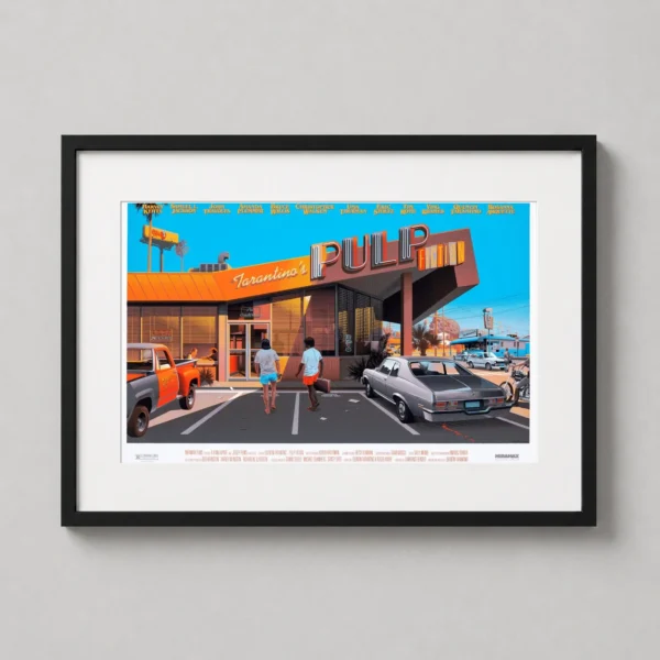 Pulp Fiction Jack Rabbit Slims Diner Scene Movie Poster