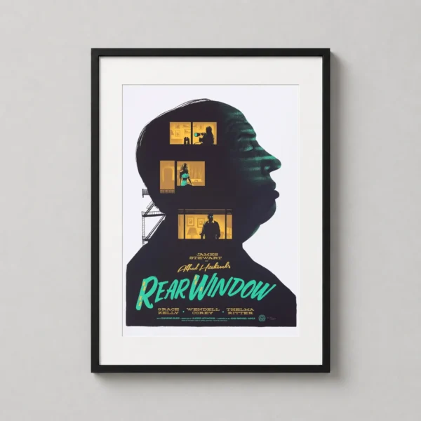 Alfred Hitchcock Rear Window Gary Pullin Mondo Movie Poster