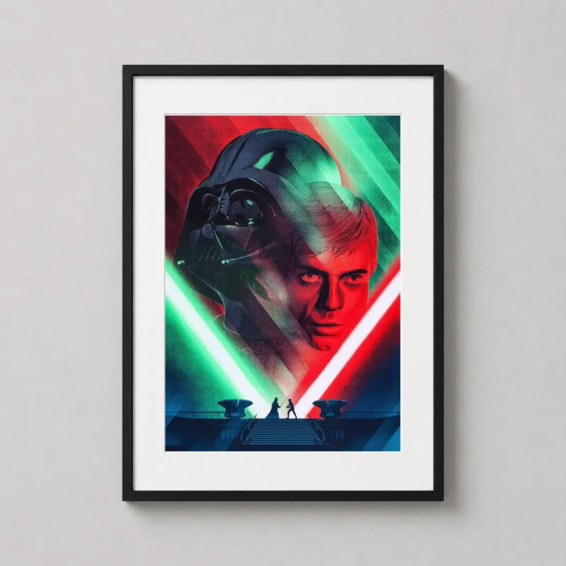 Star Wars Return of the Jedi Luke vs Vader Duel Movie Poster