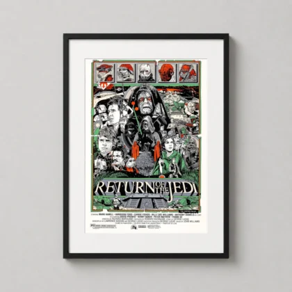 Return Jedi 1983 Collage Illustrated Poster - movie poster from MerchFuse
