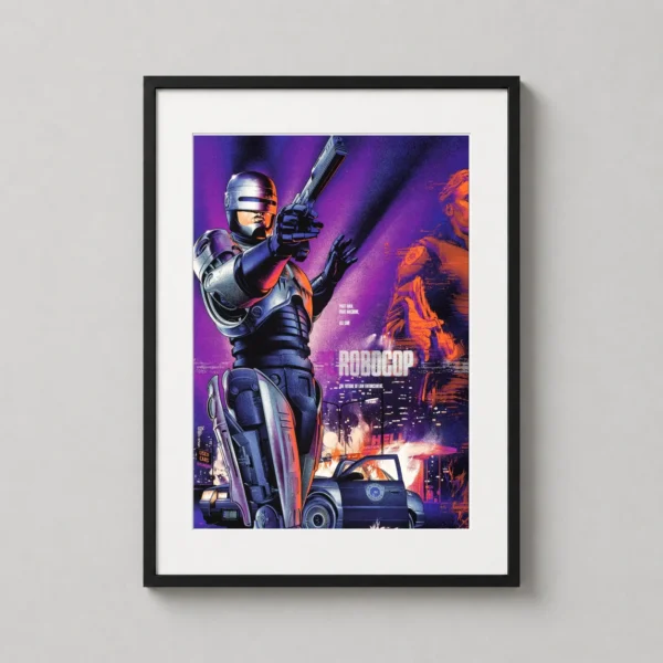 Martin Ansin RoboCop 1987 Cyberpunk Detroit Movie Poster