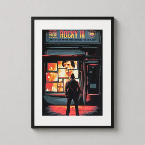 Rocky III Matt Taylor Retrospective Sylvester Stallone Movie Poster