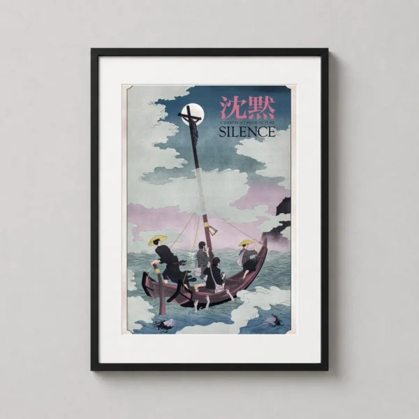 Martin Scorsese Silence Jonathan Burton Ukiyo-e Movie Poster