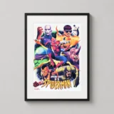 Spider-Man vs. The Insidious Six Comic Illustration Movie Poster
