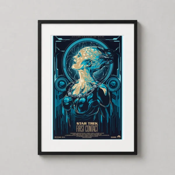Star Trek First Contact Borg Queen Movie Poster by Ken Taylor