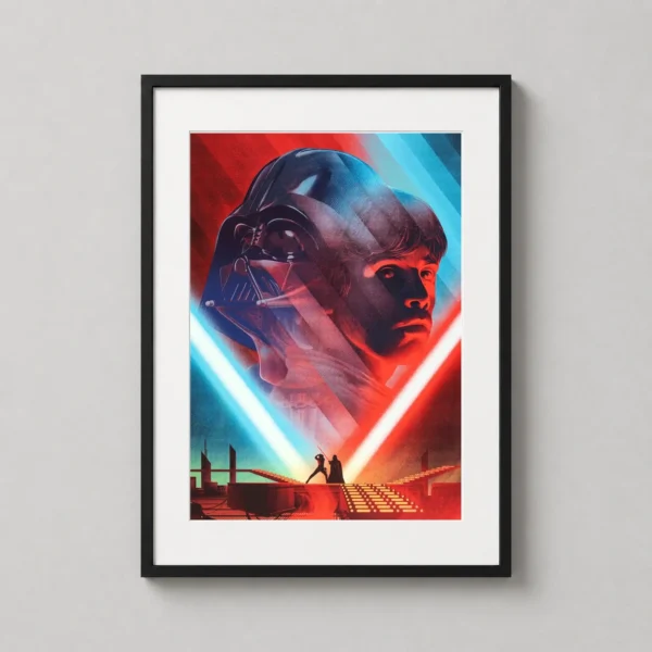 Darth Vader and Luke Skywalker Duel, Star Wars Movie Poster
