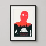 Olly Moss Mondo Star Wars A New Hope C-3PO Minimalist Movie Poster
