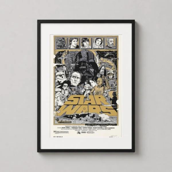 Star Wars A New Hope Tyler Stout Illustrated Movie Poster