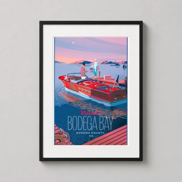 Laurent Durieux The Birds Bodega Bay Hitchcock Movie Poster
