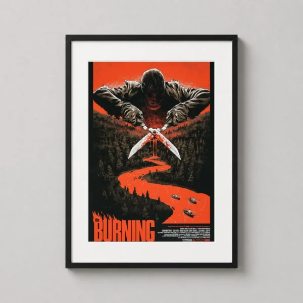 The Burning Phantom City Creative Horror Movie Poster
