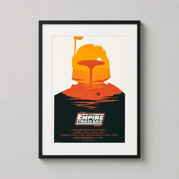 The Empire Strikes Back Boba Fett Cloud City Olly Moss Movie Poster