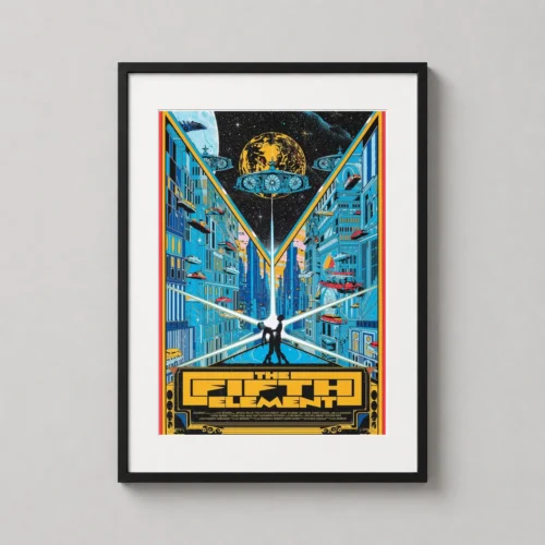 Fifth Element Kilian Eng Neo-Futuristic Sci-Fi Movie Poster