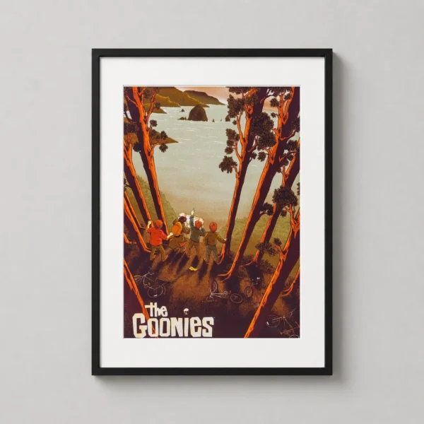 The Goonies Mondo Coastline Adventure Illustration Movie Poster