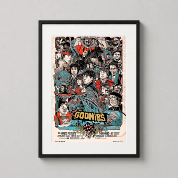 The Goonies Tyler Stout Mondo Illustration Movie Poster